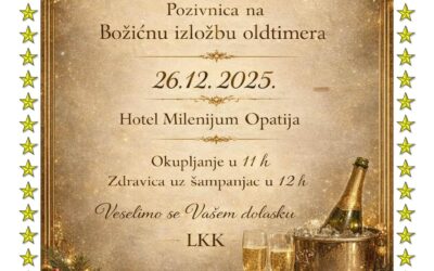 Pozivnica na Božićnu izložbu oldtimera